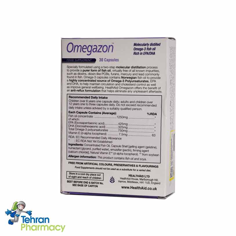 کپسول امگازون هلث اید Health Aid Omegazon